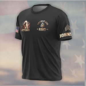 Patriotic US Military Veteran You'll Never Walk Alone Jesus Shirt