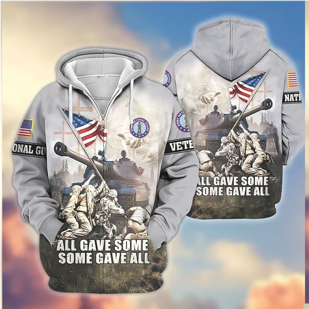 Patriotic Veteran All Gave Some Tank Battlefield 3D Zip Hoodie Patriotic Veteran All Gave Some Tank Battlefield 3D Zip Hoodie