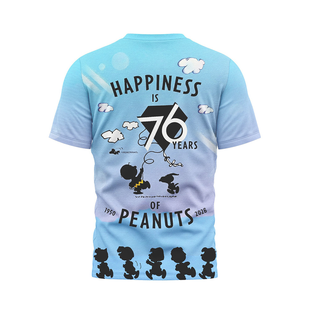 Peanuts 76th Anniversary 1950 2026 Happiness Is Peanuts Clouds T Shirt Peanuts 76th Anniversary 1950 2026 Happiness Is Peanuts Clouds T Shirt