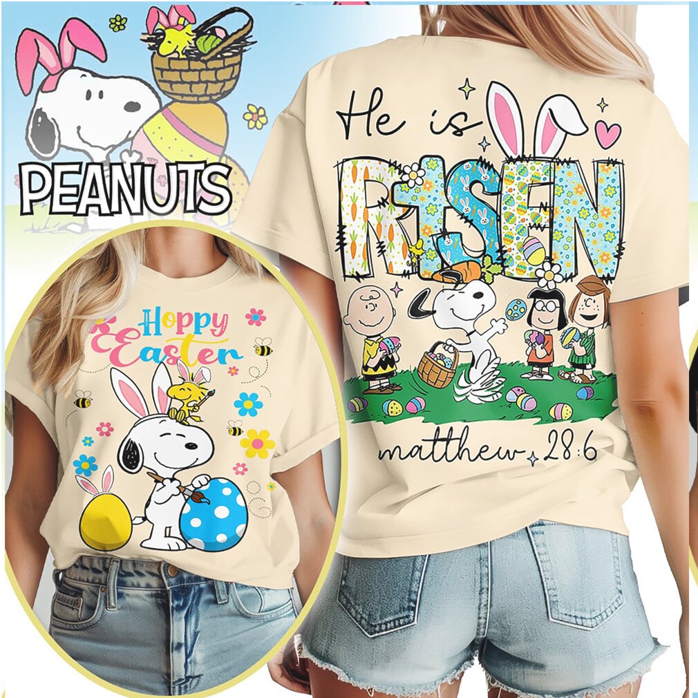 Peanuts Snoopy He Is Risen Religious Easter Matthew 28 6 T Shirt Peanuts Snoopy He Is Risen Religious Easter Matthew 28 6 T Shirt
