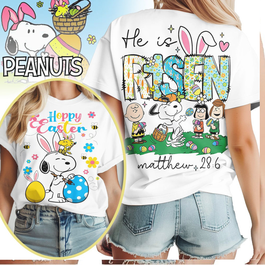 Peanuts Snoopy He Is Risen Religious Easter Matthew 28 6 T Shirt Peanuts Snoopy He Is Risen Religious Easter Matthew 28 6 T Shirt