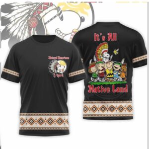 Peanuts Snoopy It’s All Native Land Indigenous Pride T Shirt Peanuts Snoopy It’s All Native Land Indigenous Pride T Shirt