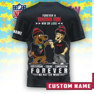 Personalized Houston Texans x Scooby Doo NFL Forever Fan T Shirt Personalized Houston Texans x Scooby Doo NFL Forever Fan T Shirt