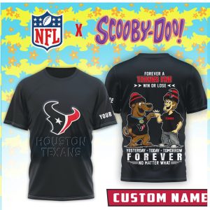 Personalized Houston Texans x Scooby Doo NFL Forever Fan T Shirt