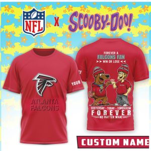Personalized NFL Atlanta Falcons x Scooby Doo Win Or Lose Fan Shirt