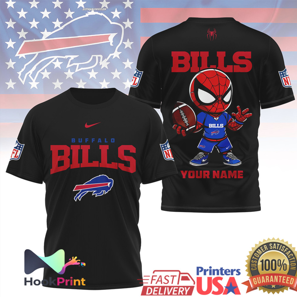 Personalized Spider Man Buffalo Bills NFL Fan T Shirt Personalized Spider Man Buffalo Bills NFL Fan T Shirt