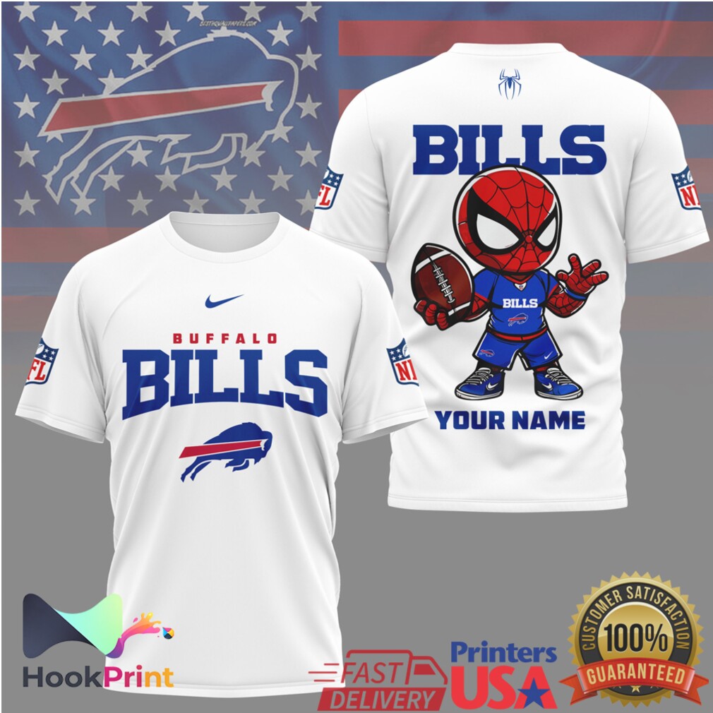 Personalized Spider Man Buffalo Bills NFL Fan T Shirt Personalized Spider Man Buffalo Bills NFL Fan T Shirt