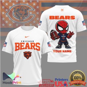 Personalized Spider Man Chicago Bears NFL Fan T Shirt
