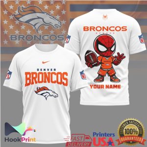 Personalized Spider Man Denver Broncos NFL Fan T Shirt
