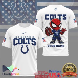Personalized Spider Man Indianapolis Colts NFL Fan T Shirt