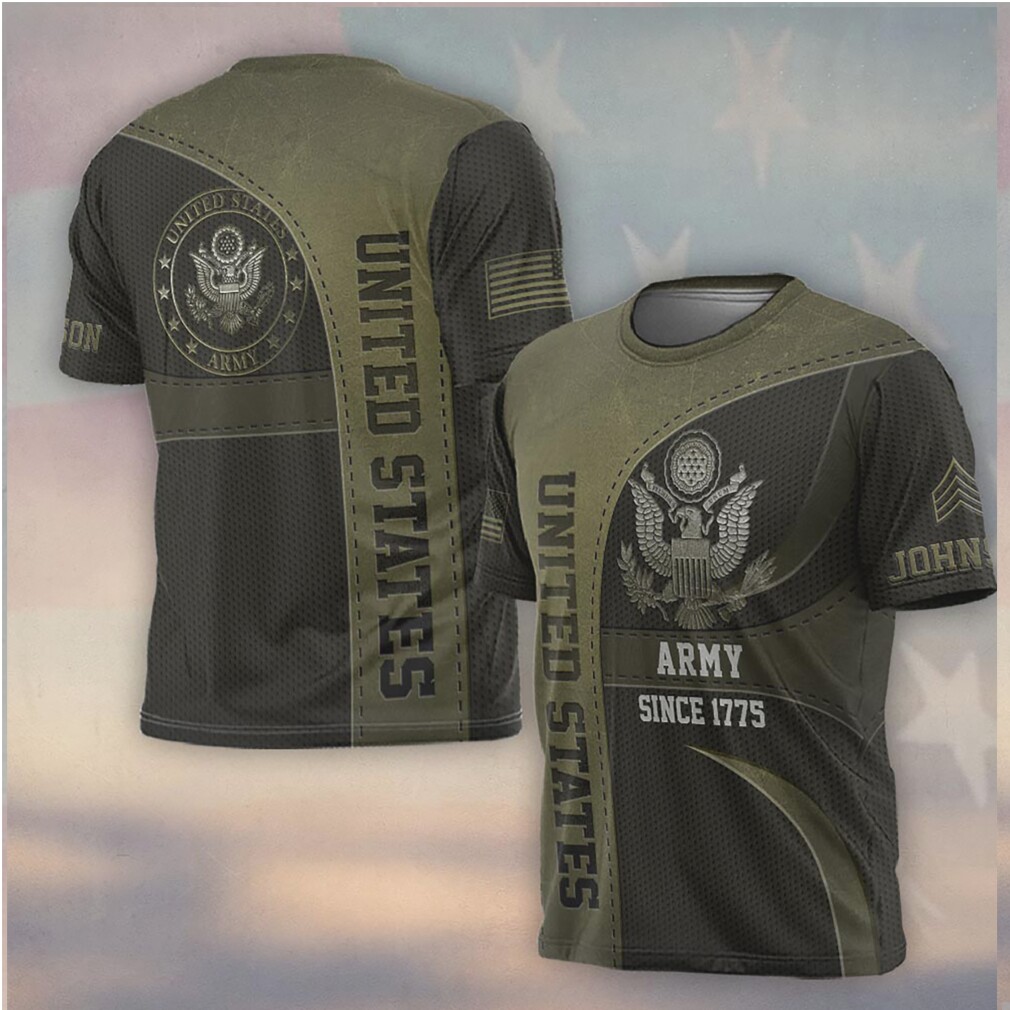 Personalized US Army Emblem Olive Mesh T Shirt Personalized US Army Emblem Olive Mesh T Shirt