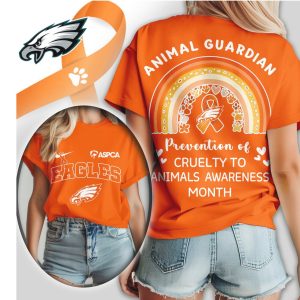 Philadelphia Eagles ASPCA Animal Guardian Prevention of Cruelty to Animals Awareness T Shirt