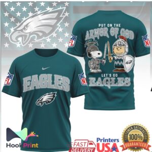 Philadelphia Eagles Armor Of God Snoopy Charlie Brown Shirt