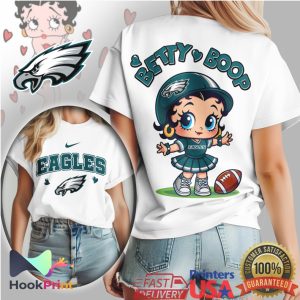 Philadelphia Eagles Betty Boop Fan Vintage Style NFL Women's