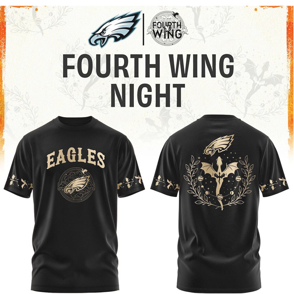 Philadelphia Eagles Fourth Wing Night Fantasy Dragon Sports T Shirt Philadelphia Eagles Fourth Wing Night Fantasy Dragon Sports T Shirt