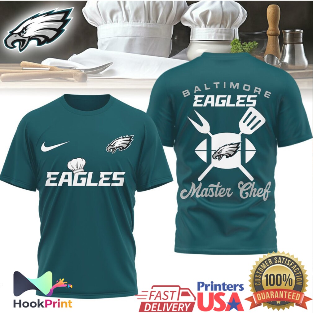 Philadelphia Eagles Master Chef NFL Grilling Graphic T Shirt Philadelphia Eagles Master Chef NFL Grilling Graphic T Shirt