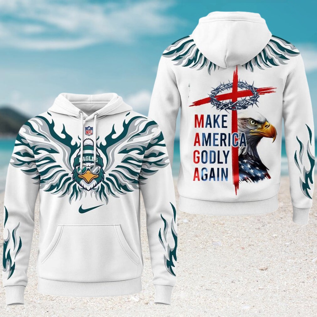Philadelphia Eagles NFL Make America Godly Again Patriotic Hoodie Philadelphia Eagles NFL Make America Godly Again Patriotic Hoodie