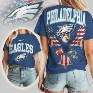 Philadelphia Eagles Patriotic American Eagle Flag Football NFL Football T Shirt Philadelphia Eagles Patriotic American Eagle Flag Football NFL Football T Shirt