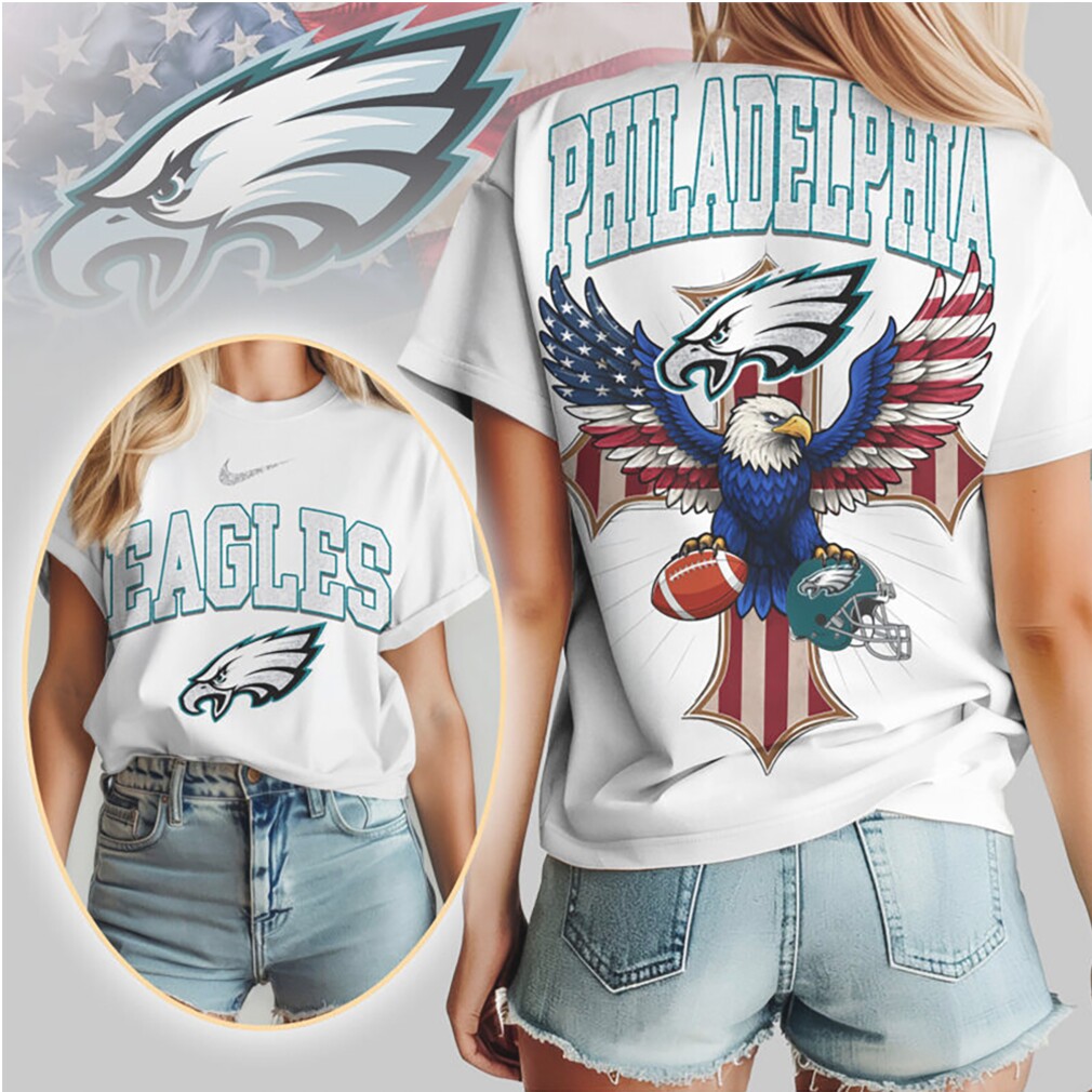 Philadelphia Eagles Patriotic American Eagle Flag Football NFL Football T Shirt Philadelphia Eagles Patriotic American Eagle Flag Football NFL Football T Shirt