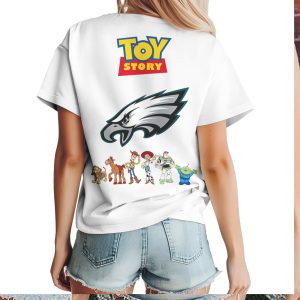 Philadelphia Eagles Toy Story Woody & Buzz Fan T Shirt Philadelphia Eagles Toy Story Woody & Buzz Fan T Shirt