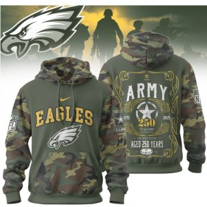 Philadelphia Eagles U.S. Army 250th Anniversary Camo T Shirt