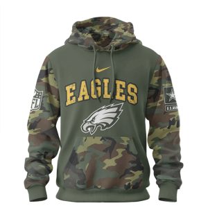 Philadelphia Eagles U.S. Army 250th Anniversary Camo T Shirt