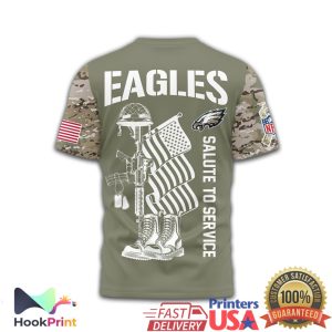 Philadelphia Eagles U.S. Veteran Military Salute Camo T Shirt Philadelphia Eagles U.S. Veteran Military Salute Camo T Shirt