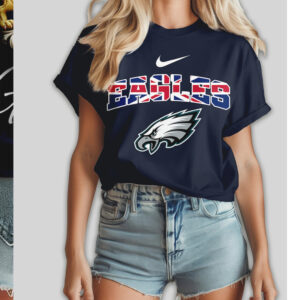 Philadelphia Eagles United Kingdom Union Jack NFL Football T Shirt