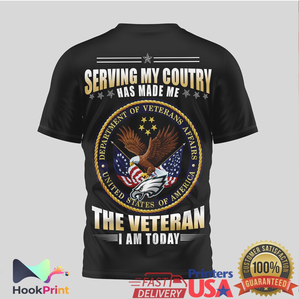 Philadelphia Eagles Veteran Serving My Country Pride T Shirt Philadelphia Eagles Veteran Serving My Country Pride T Shirt