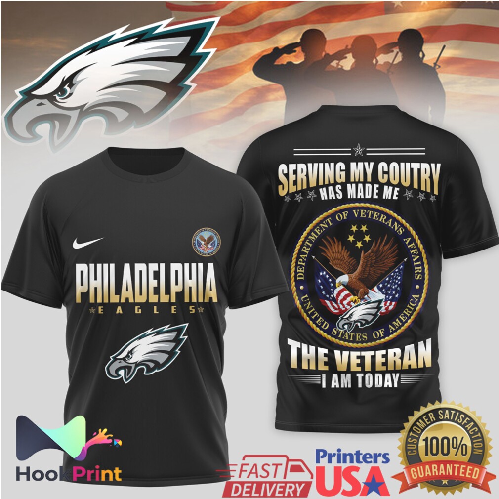 Philadelphia Eagles Veteran Serving My Country Pride T Shirt Philadelphia Eagles Veteran Serving My Country Pride T Shirt