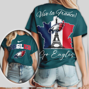 Philadelphia Eagles Vive La France Paris International Series NFL Shirt