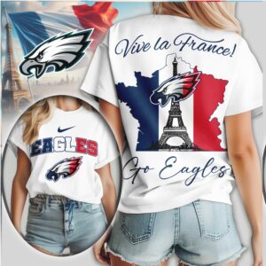 Philadelphia Eagles Vive La France Paris International Series NFL Shirt