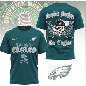 Philadelphia Eagles x Dropkick Murphys Skull & Crossbones Fan Shirt