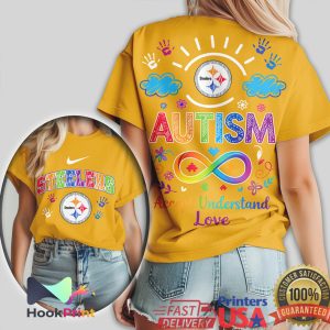 Pittsburgh Autism Awareness Accept Understand Love NFL T Shirt