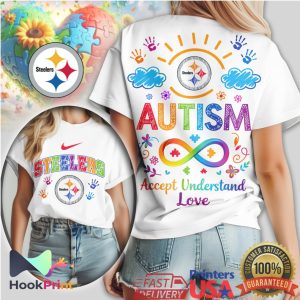 Pittsburgh Autism Awareness Accept Understand Love NFL T Shirt
