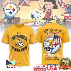 Pittsburgh ST Shirtlers Snoopy 250 Years of America NFL T Shirt