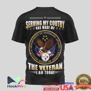 Pittsburgh ST Shirtlers Veteran Serving My Country Patriotic T Shirt