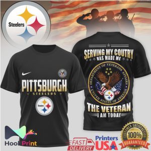 Pittsburgh ST Shirtlers Veteran Serving My Country Patriotic T Shirt