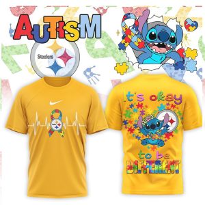 Pittsburgh Slers Autism Awareness Stitch It's Okay To Be Different Shirt