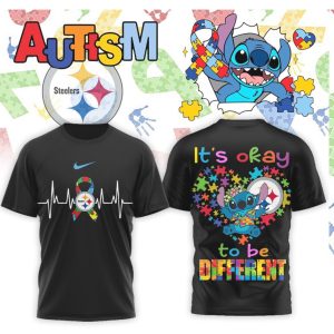 Pittsburgh Slers Autism Awareness Stitch It's Okay To Be Different Shirt