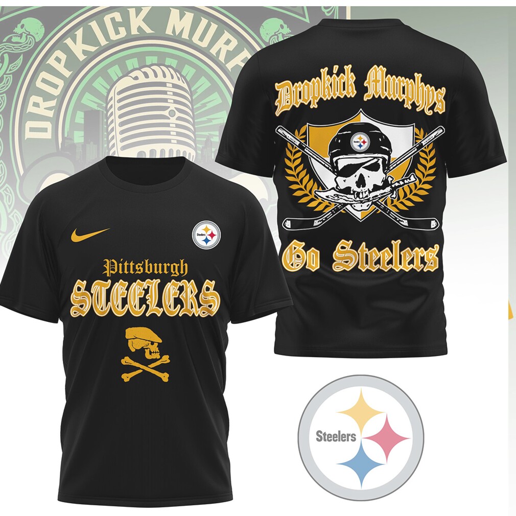 Pittsburgh Slers x Dropkick Murphys Go Slers Celtic Punk T Shirt Pittsburgh Slers x Dropkick Murphys Go Slers Celtic Punk T Shirt