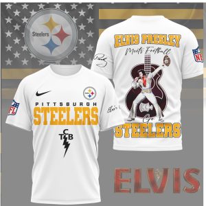 Pittsburgh Slers x Elvis Presley Meets Football T Shirt