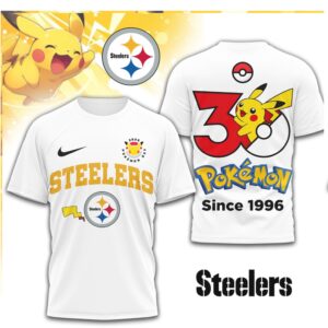 Pittsburgh Slers x Pokemon 30th Anniversary Pikachu T Shirt Pittsburgh Slers x Pokemon 30th Anniversary Pikachu T Shirt