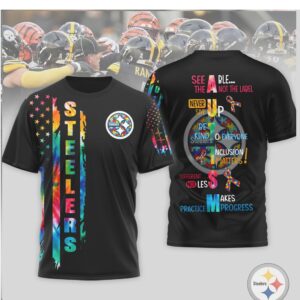 Pittsburgh Steelers Autism Awareness See the Able NFL T Shirt