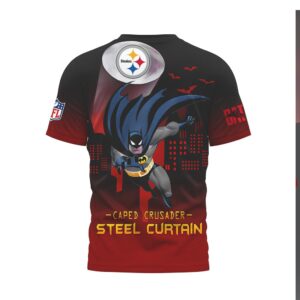 Pittsburgh Steelers Batman Caped Crusader Steel Curtain NFL Shirt Pittsburgh Steelers Batman Caped Crusader Steel Curtain NFL Shirt