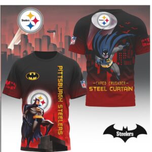 Pittsburgh Steelers Batman Caped Crusader Steel Curtain NFL Shirt