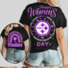 Baltimore Ravens Happy Womens Day NFL Football Purple Rainbow T Shirt Baltimore Ravens Happy Womens Day NFL Football Purple Rainbow T Shirt