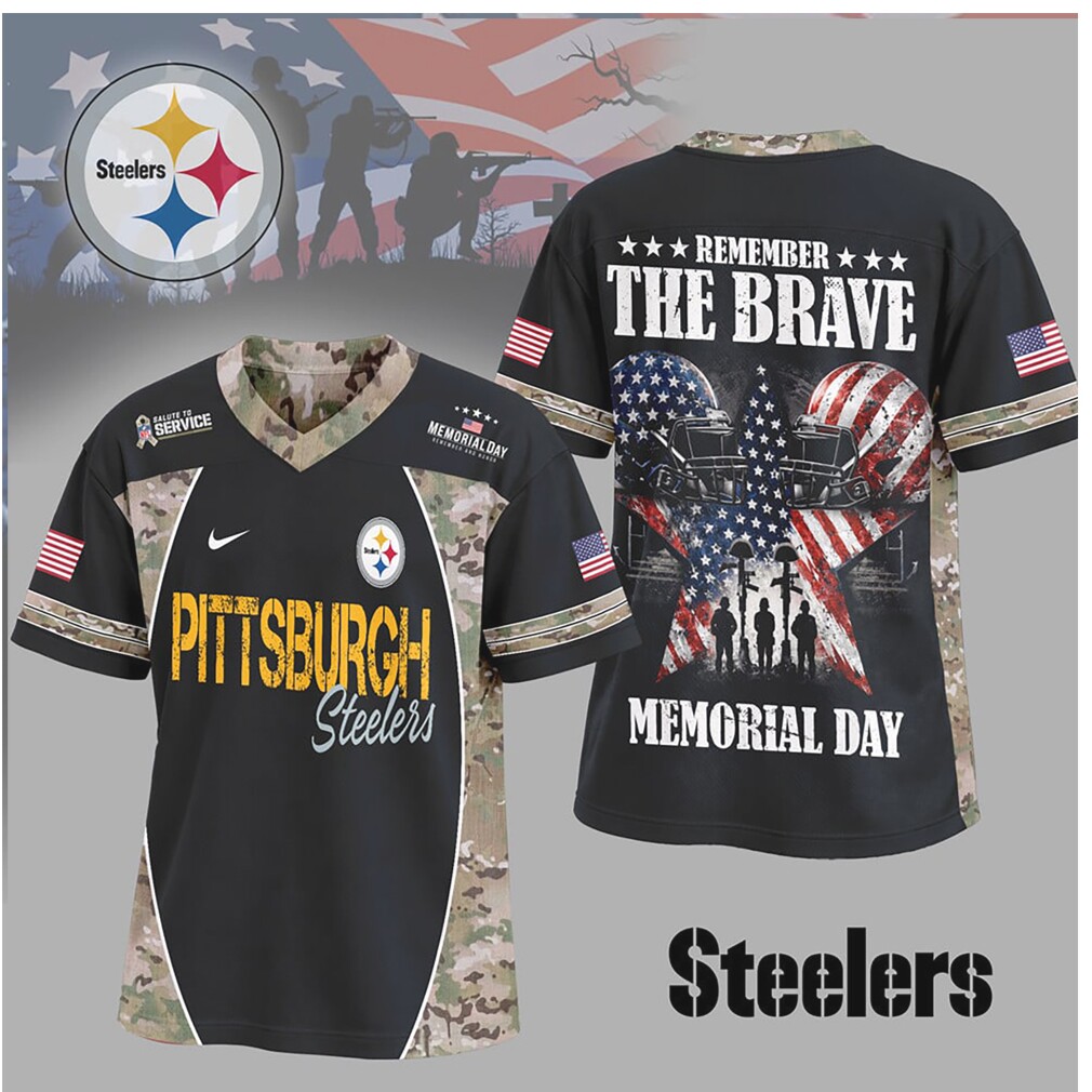 Pittsburgh Steelers Memorial Day Remember The Brave Camo Veteran NFL Jersey Pittsburgh Steelers Memorial Day Remember The Brave Camo Veteran NFL Jersey