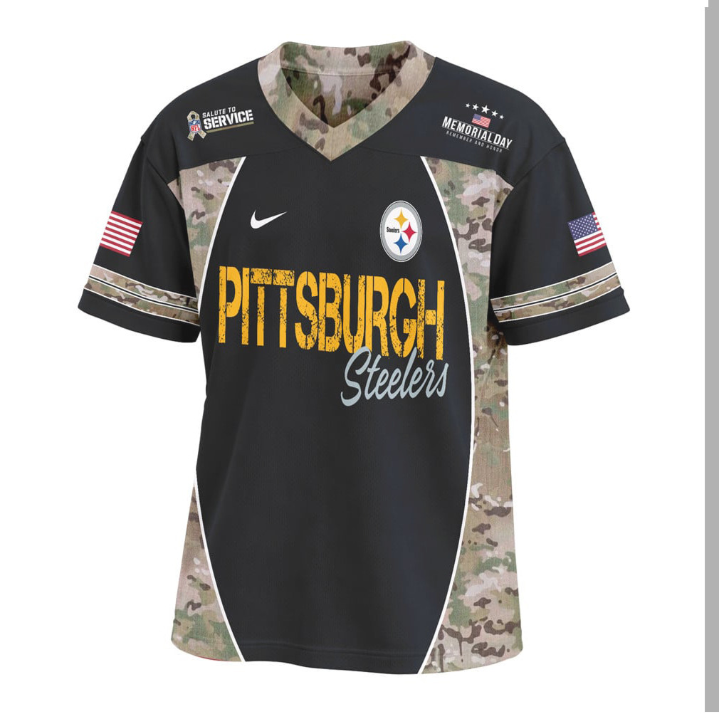 Pittsburgh Steelers Memorial Day Remember The Brave Camo Veteran NFL Jersey Pittsburgh Steelers Memorial Day Remember The Brave Camo Veteran NFL Jersey