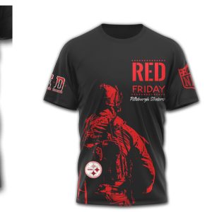 Pittsburgh Steelers R.E.D. Friday Patriotic Military Appreciation T Shirt